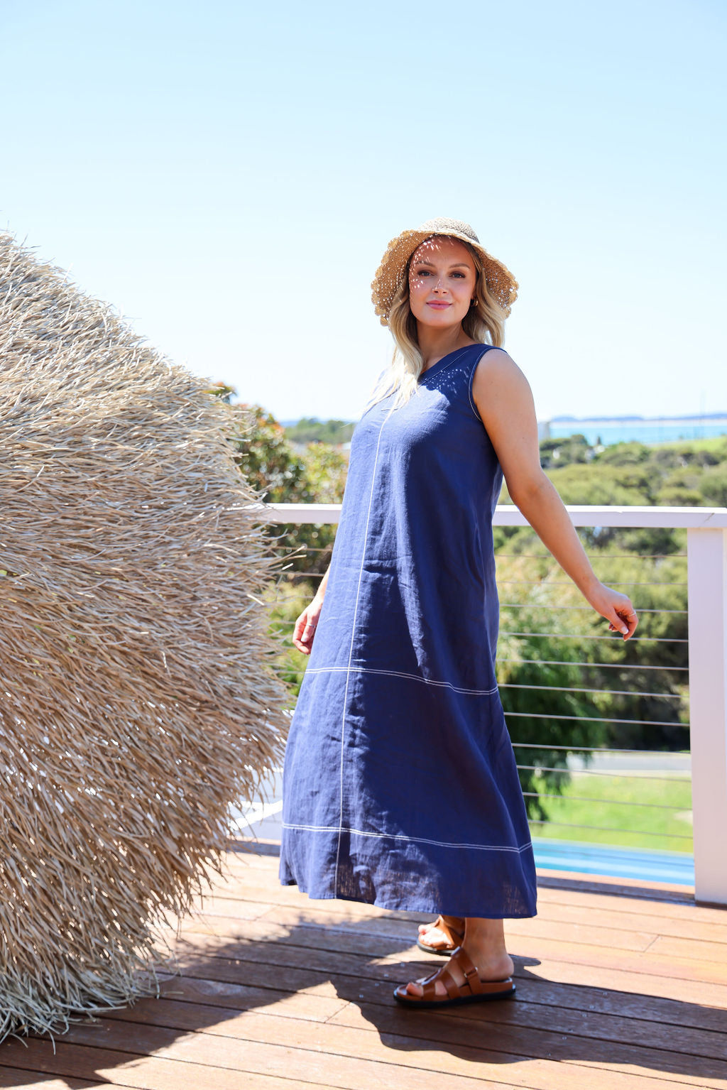 Willow Dress - Navy