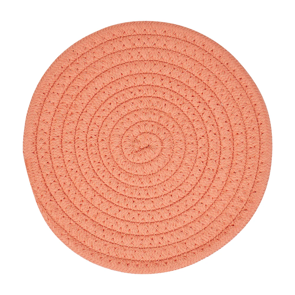 Large Rope Trivets - Coral