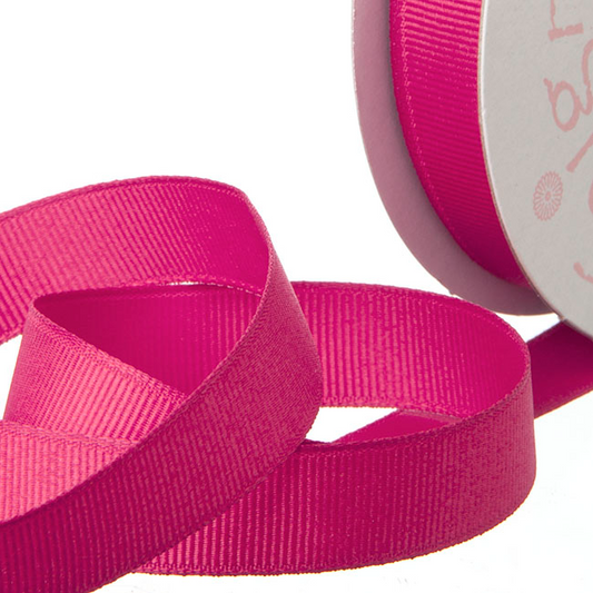Grosgrain Plain Ribbon - Hot Pink