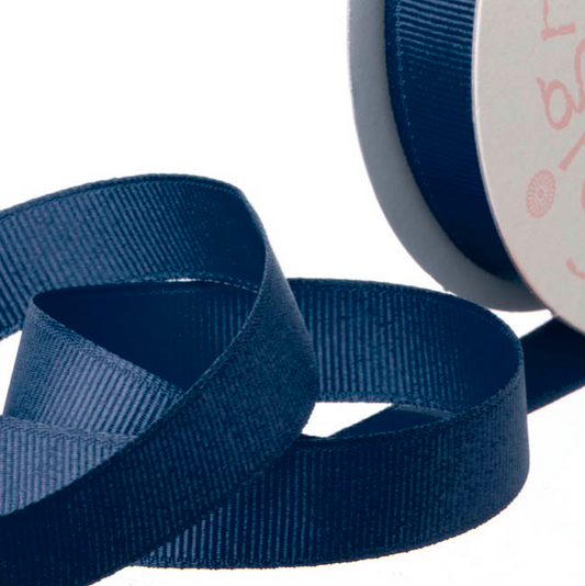 Grosgrain Plain Ribbon - Navy
