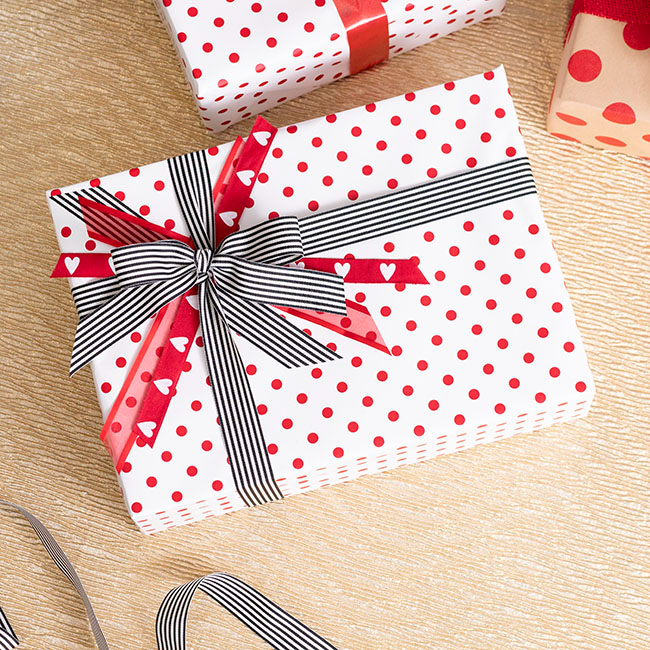 Grosgrain Fine Stripes Ribbon - Black