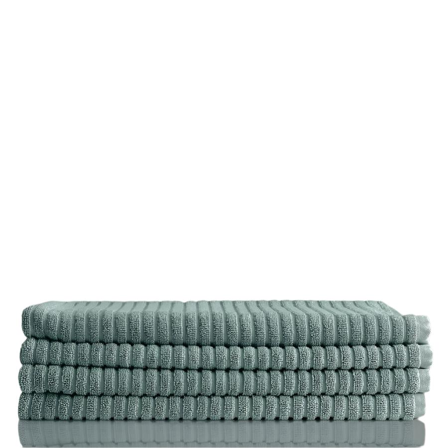 Alessia Cotton Bamboo Rib Bath Mat - Menthol