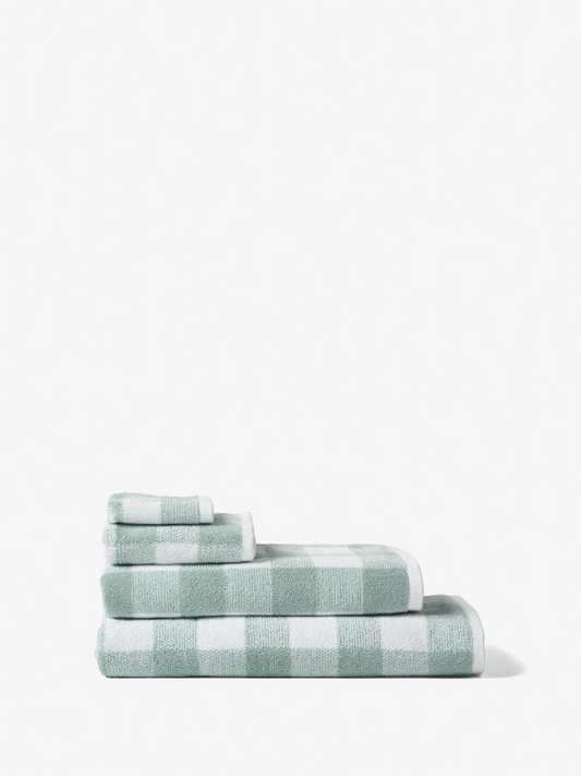 Bath Towel Flinders Check - Saltwater