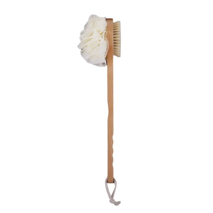 Bathe Wood Body Loofah Brush - Natural
