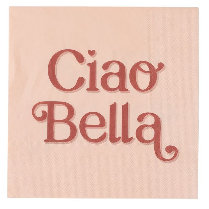 Bella Napkin Set (20 Pack) - Nude