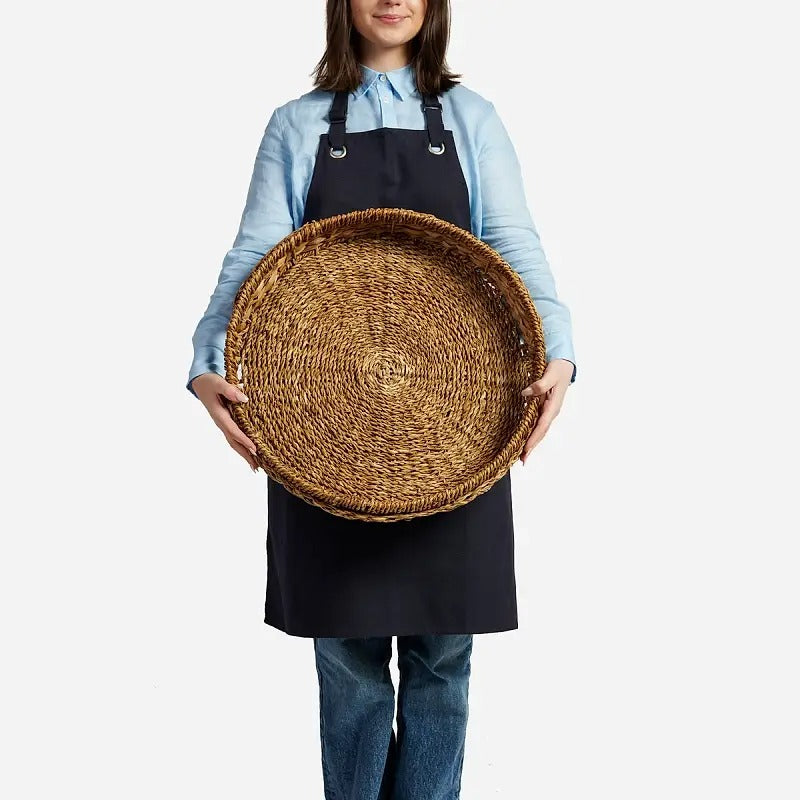 Bellagio Round Seagrass and Hyacinth Woven Tray