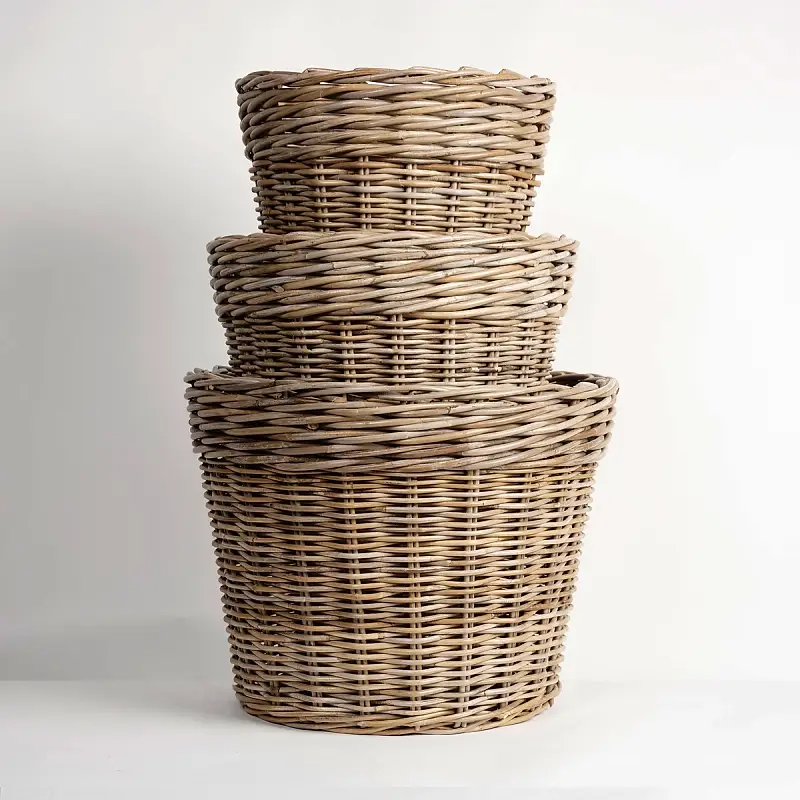 Boxwood Round Kubu Basket