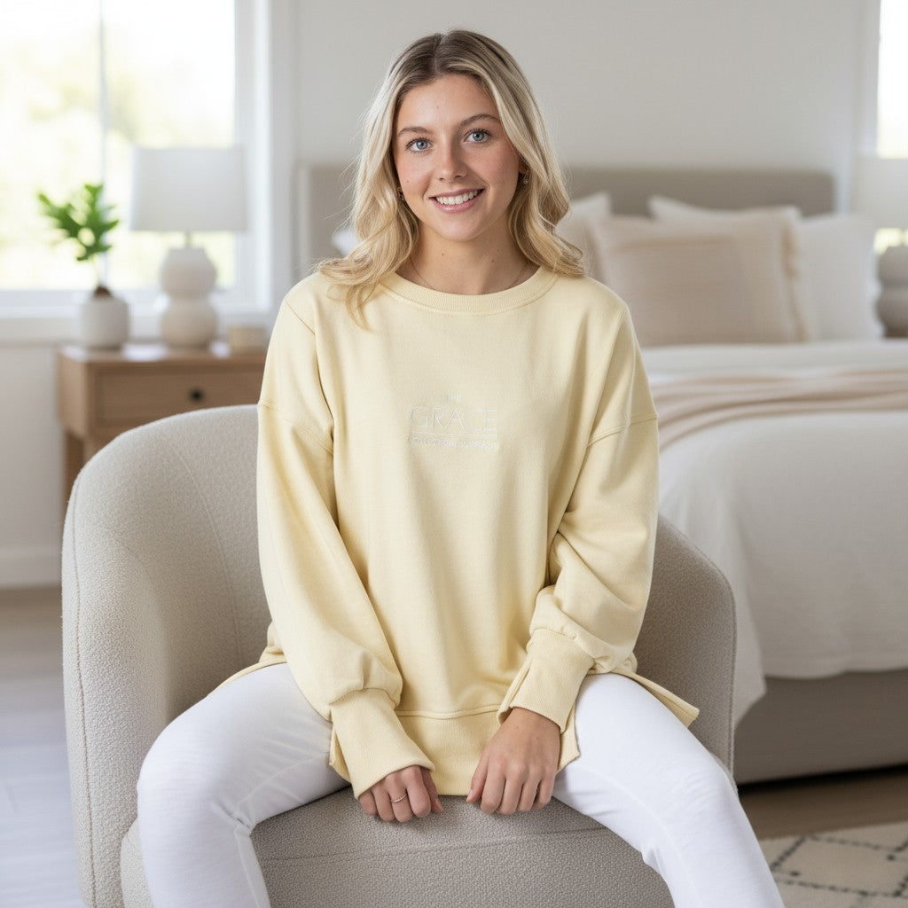 Vintage Grace Sweater - Butter Yellow