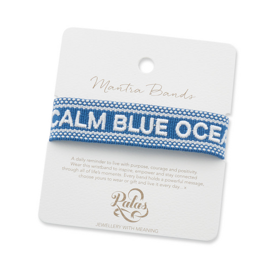 "CALM BLUE OCEAN" Woven Mantra Band