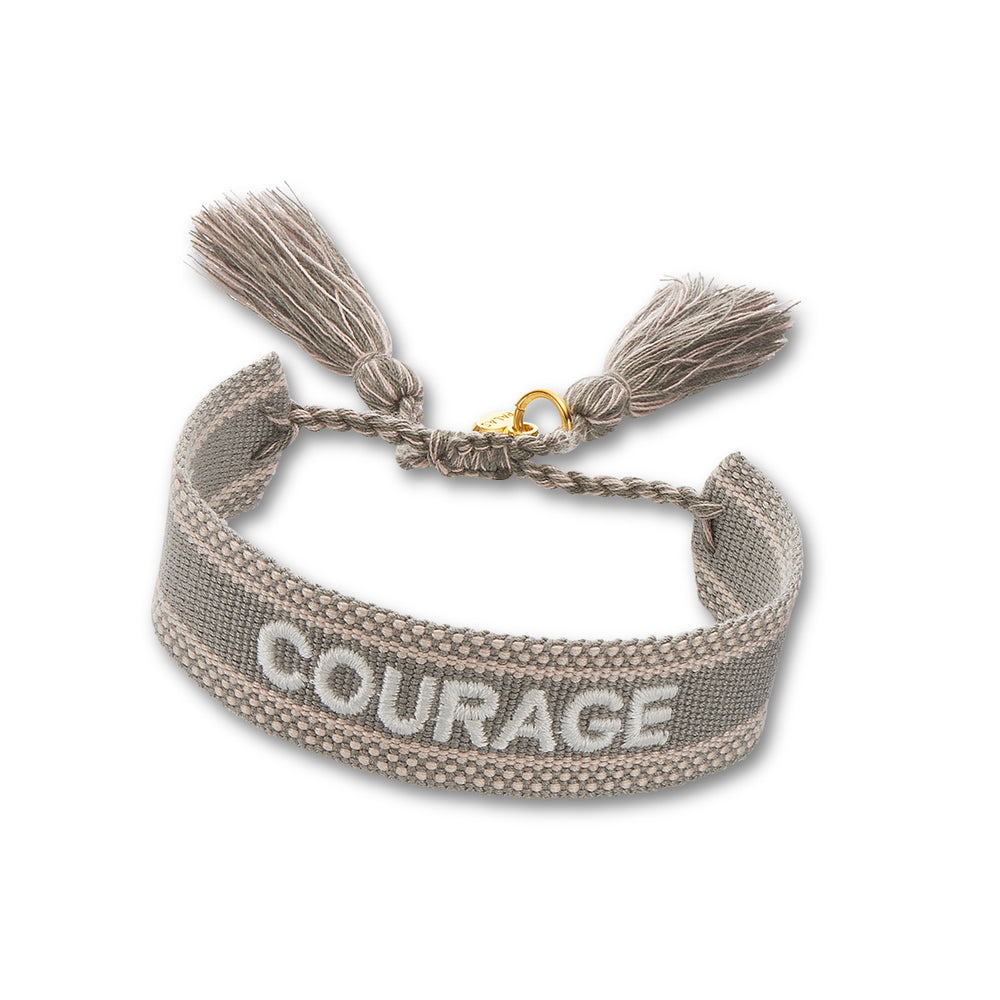 "COURAGE" Woven Mantra Band