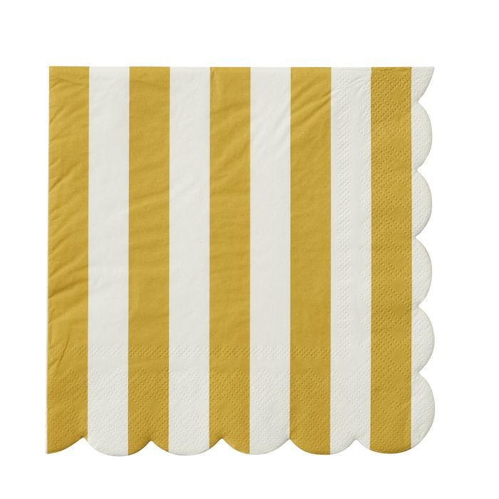 Carnival Napkin Set (20 Pack) - Mustard