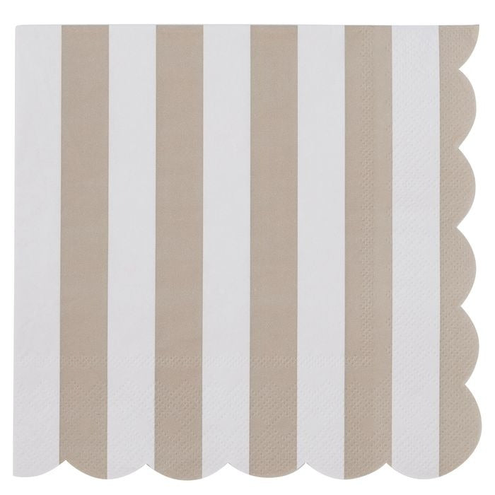 Carnival Napkin Set (20 Pack) - Taupe