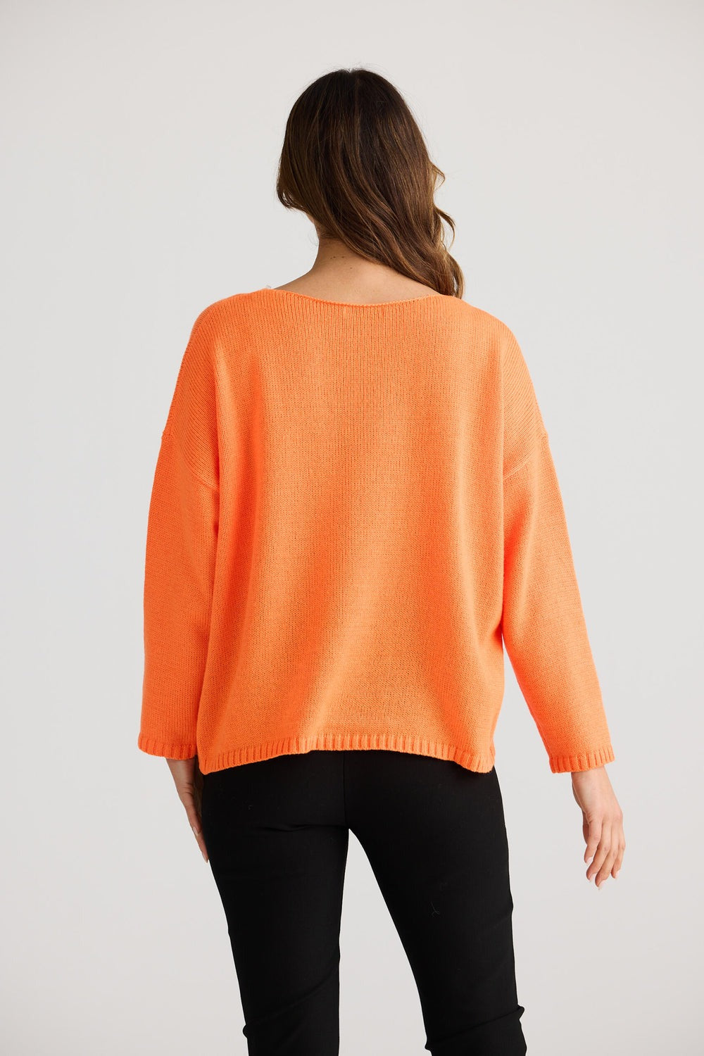 Cascade Knit - Bright Orange