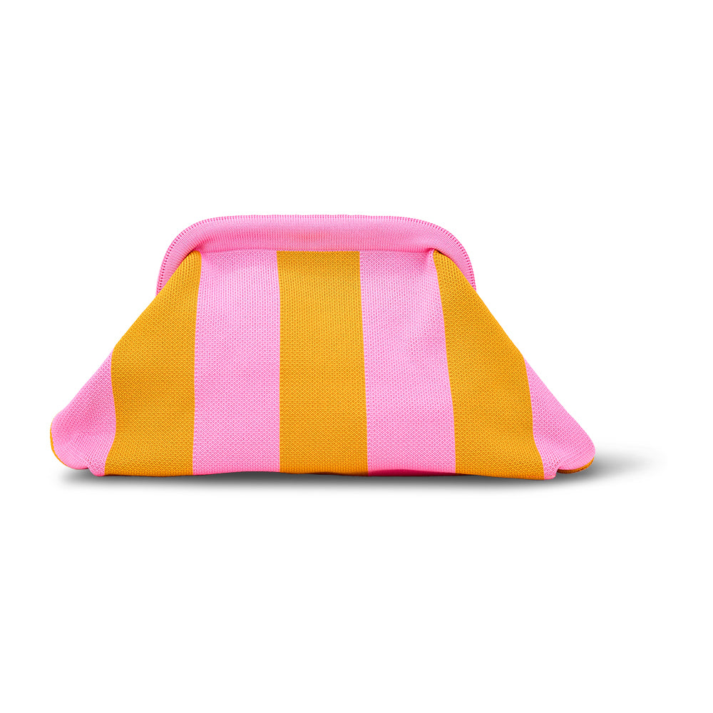 Dumpling Clutch - Orange/Pink
