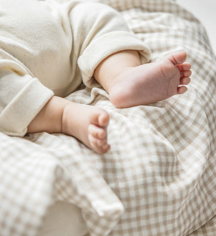 Baby Swaddle - Cocoa Gingham