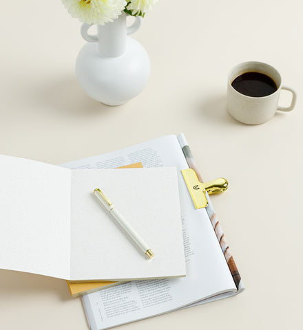Medium Notebook - Butter Gingham