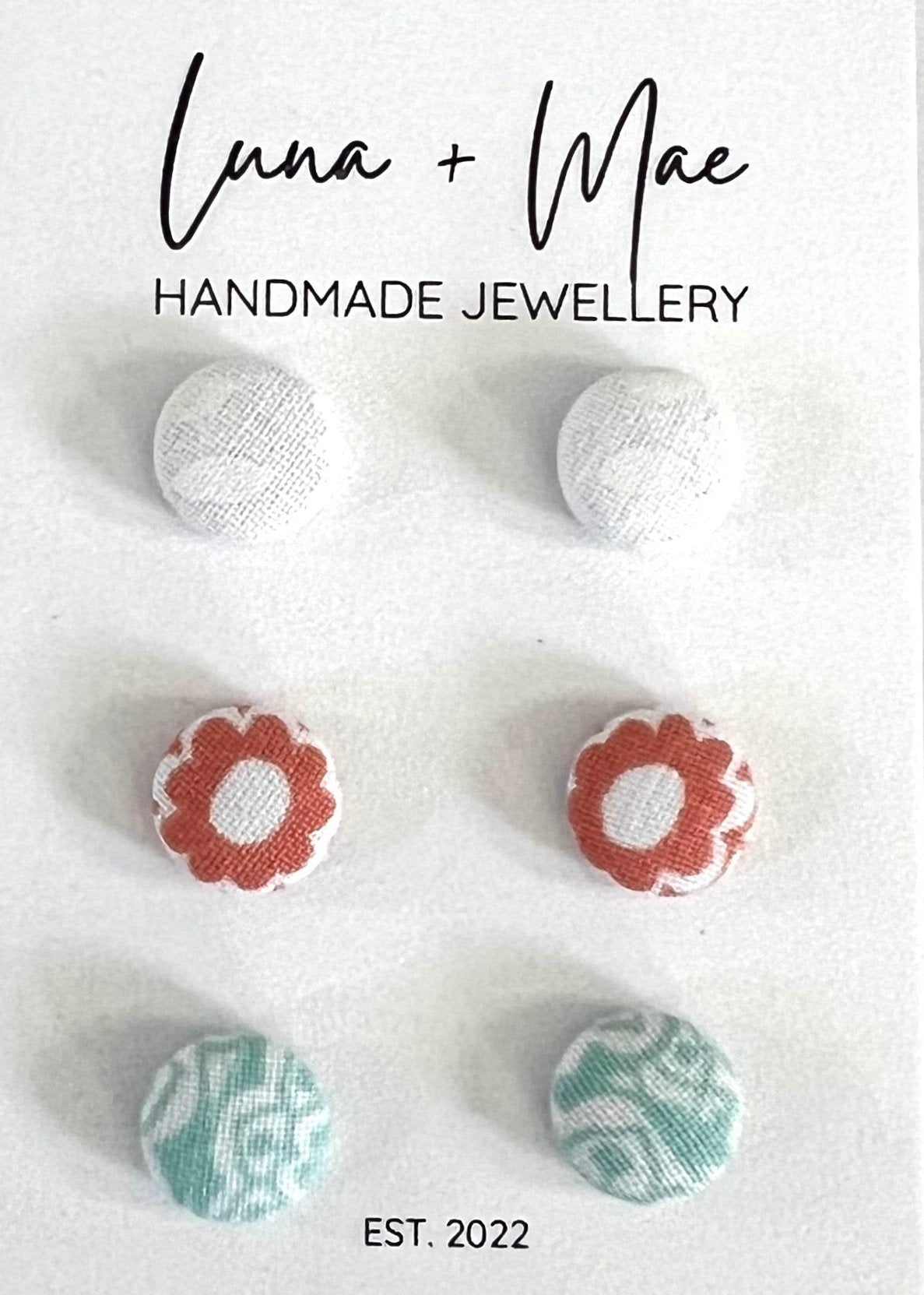 Fabric Stud Triple Pack - #2