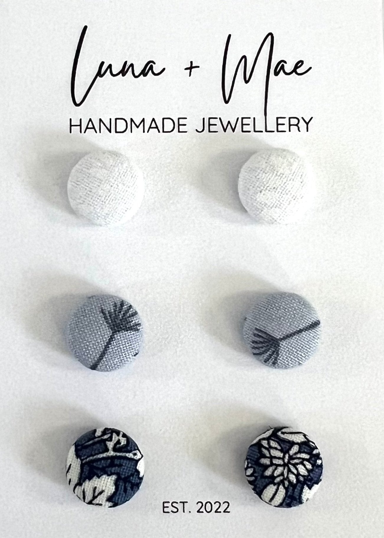 Fabric Stud Triple Pack - #4