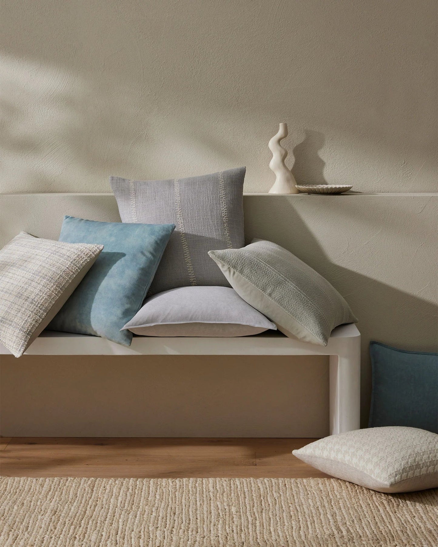 Fiore Cushion - Breeze