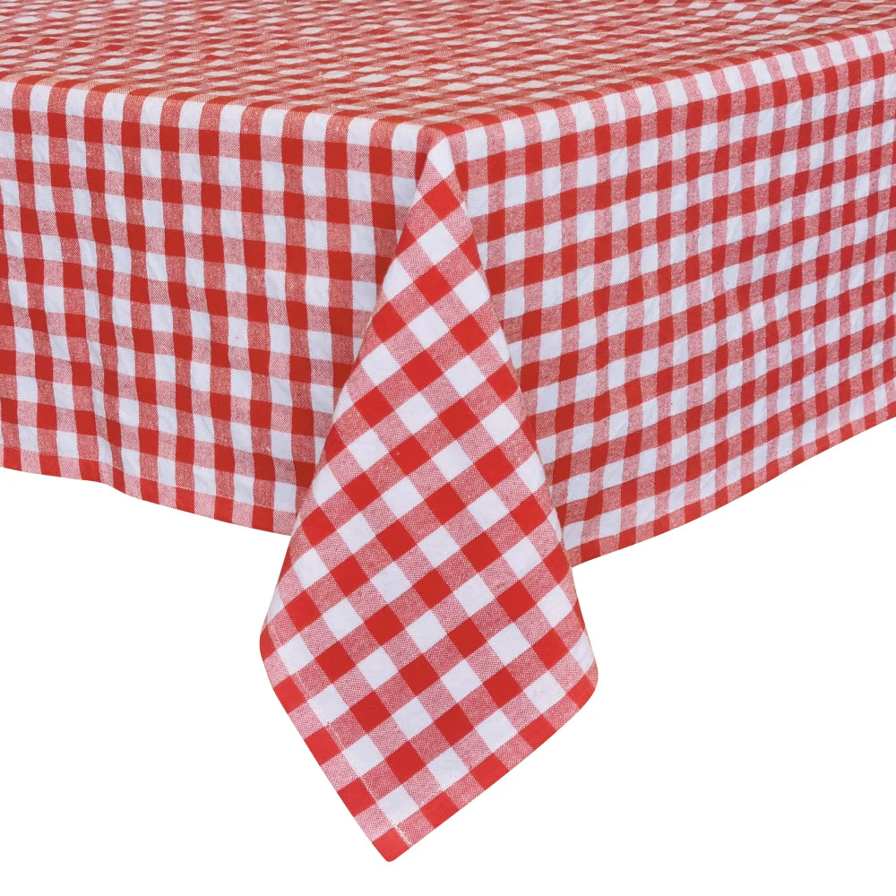 Ginny Rectangle Tablecloth - Dusty Red