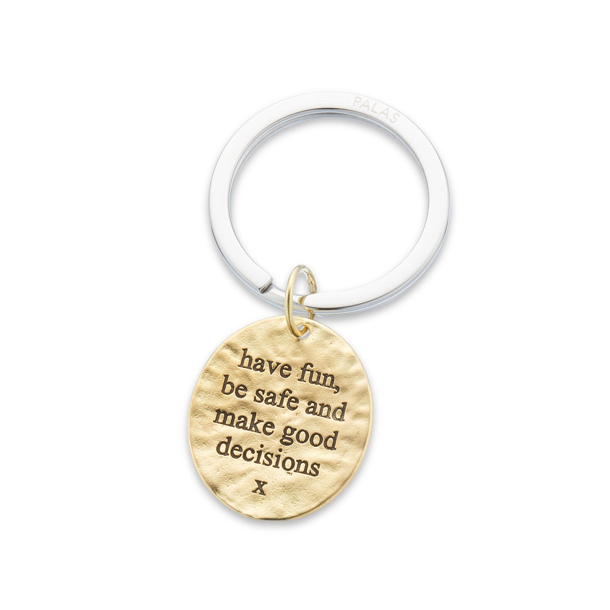 Good Decisions Charm Keyring