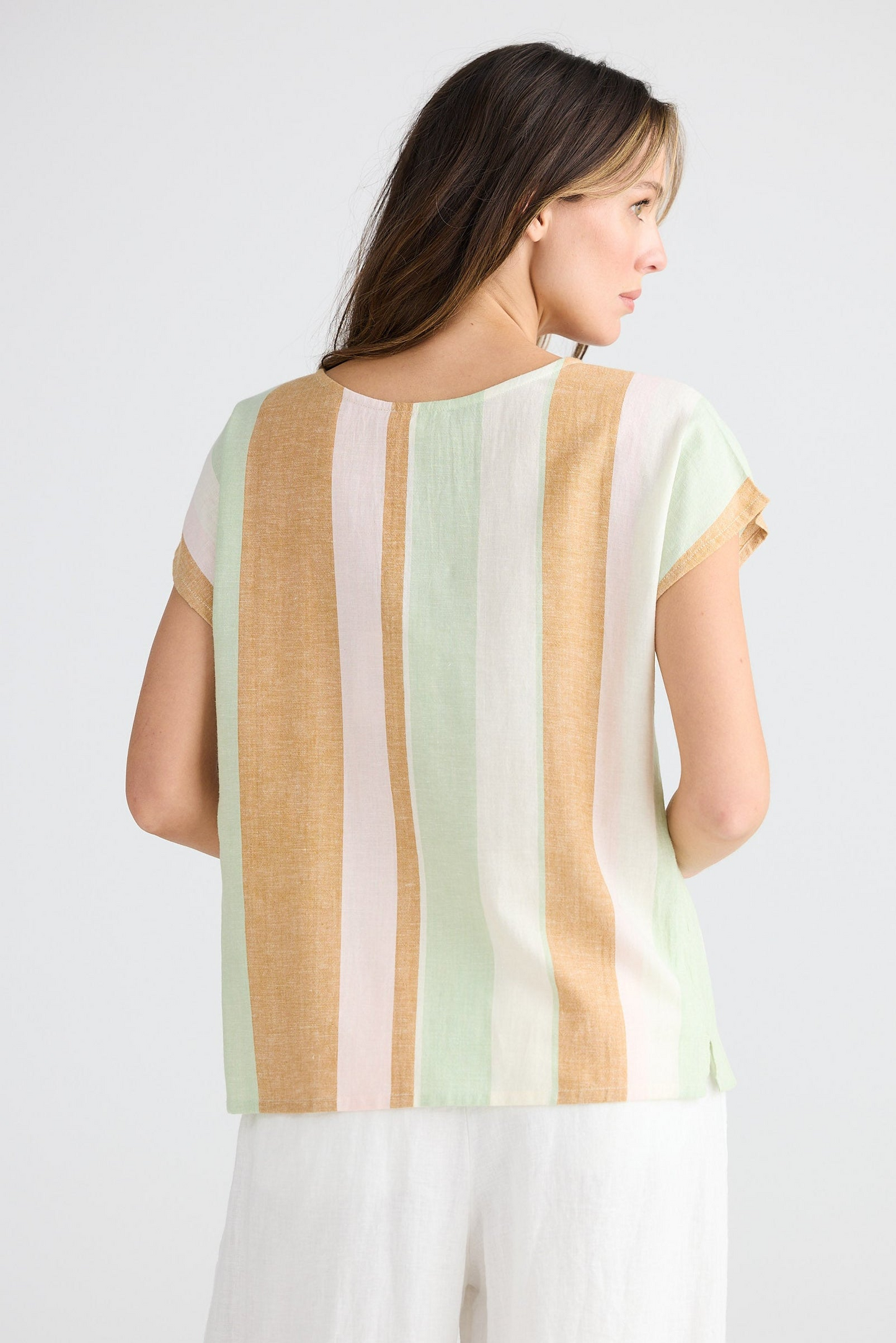 Havana Tee - Melon Field Stripe