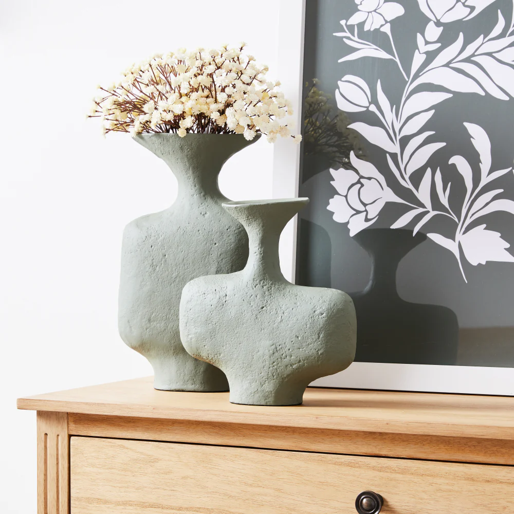 Large Heather Irregular Vase - Forest