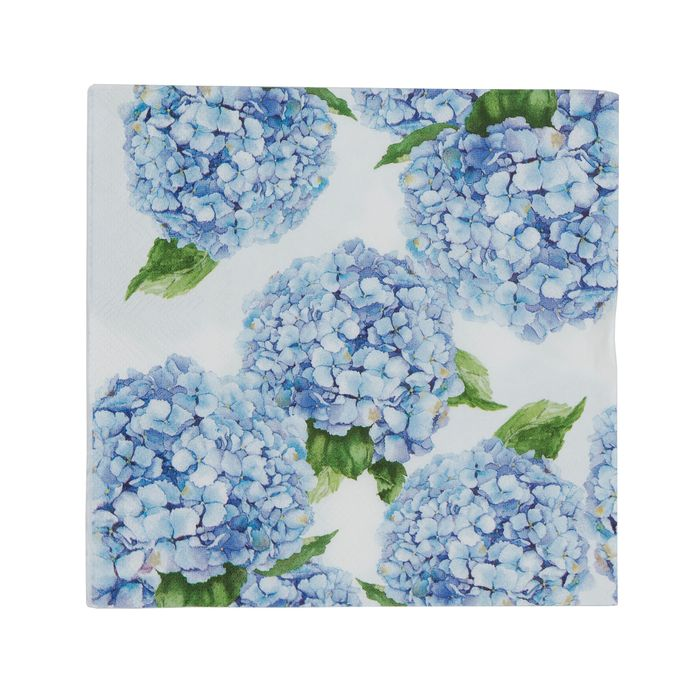 Hydrangea Napkin Set (20 Pack) - Blue