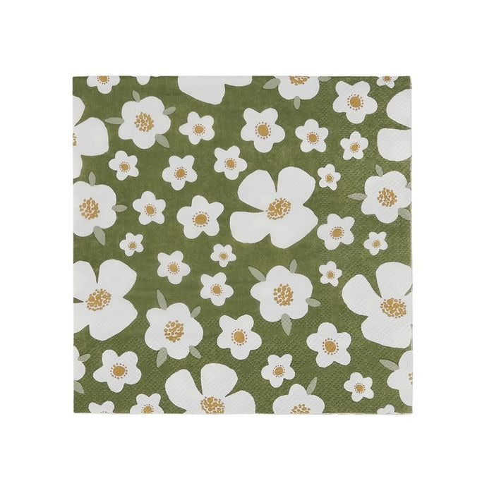 Katy Napkin Set (20 Pack) - Olive Green