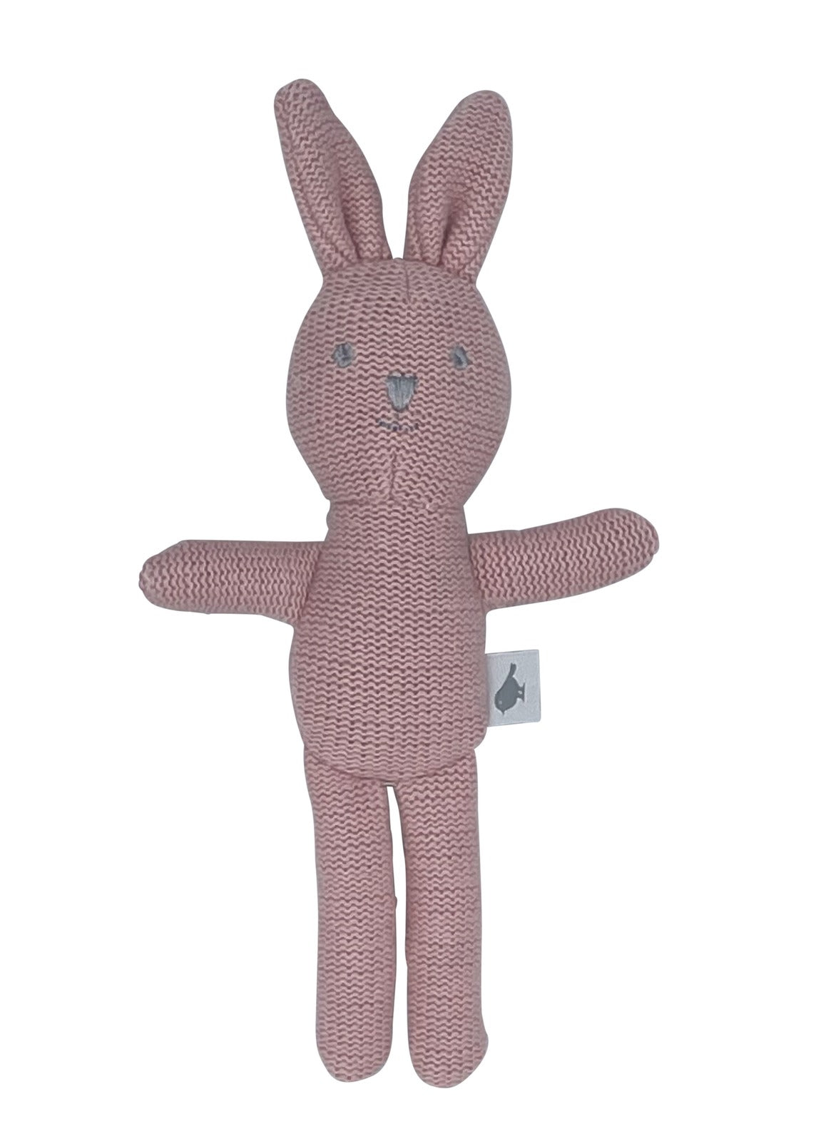 Knitted Bunny Rattle – Blush