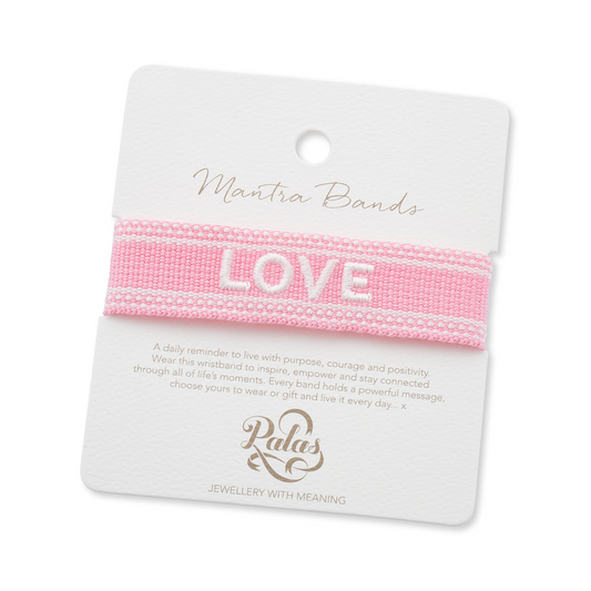 "LOVE" Woven Mantra Band