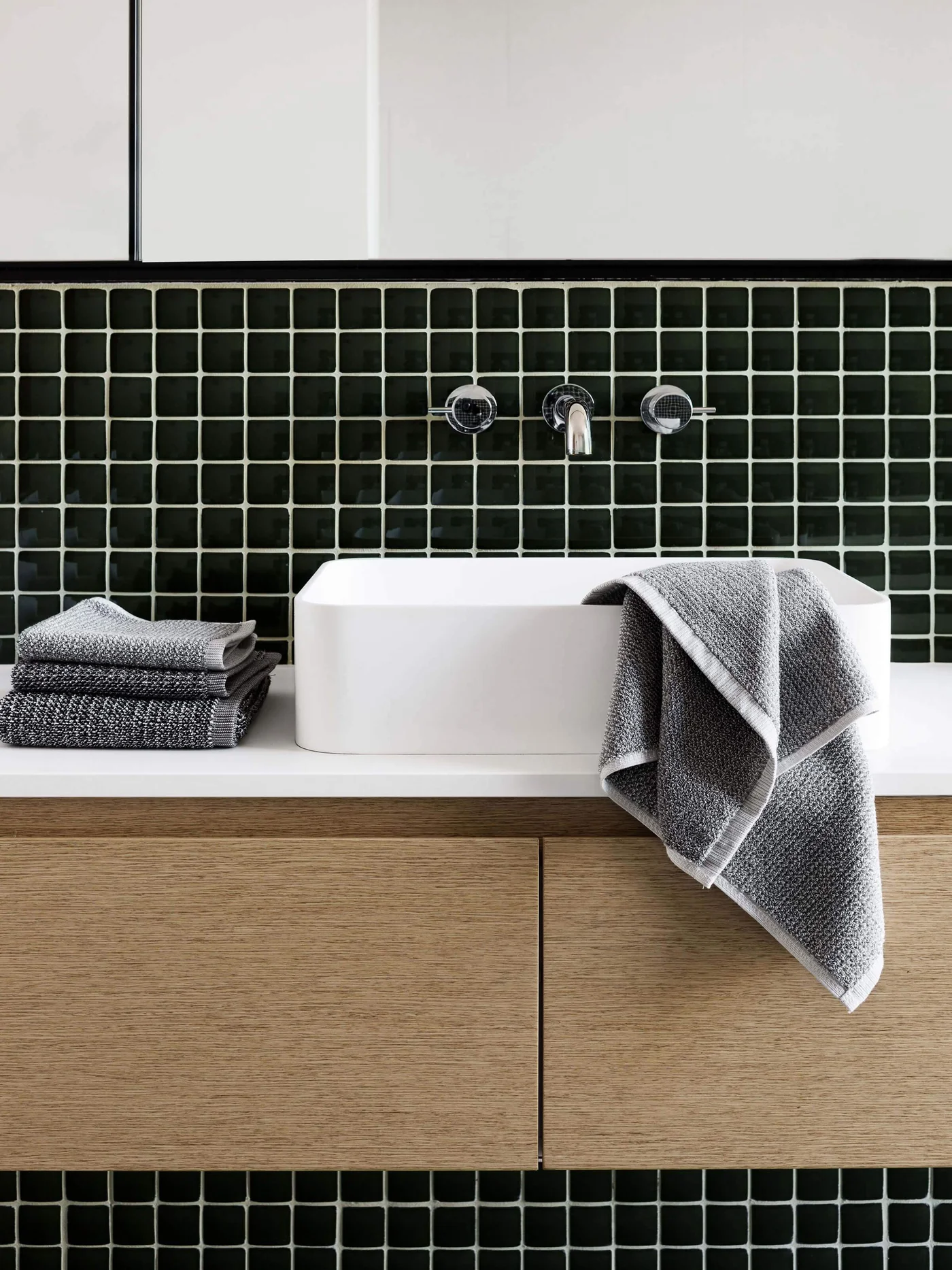 Tweed Grey Face Towel