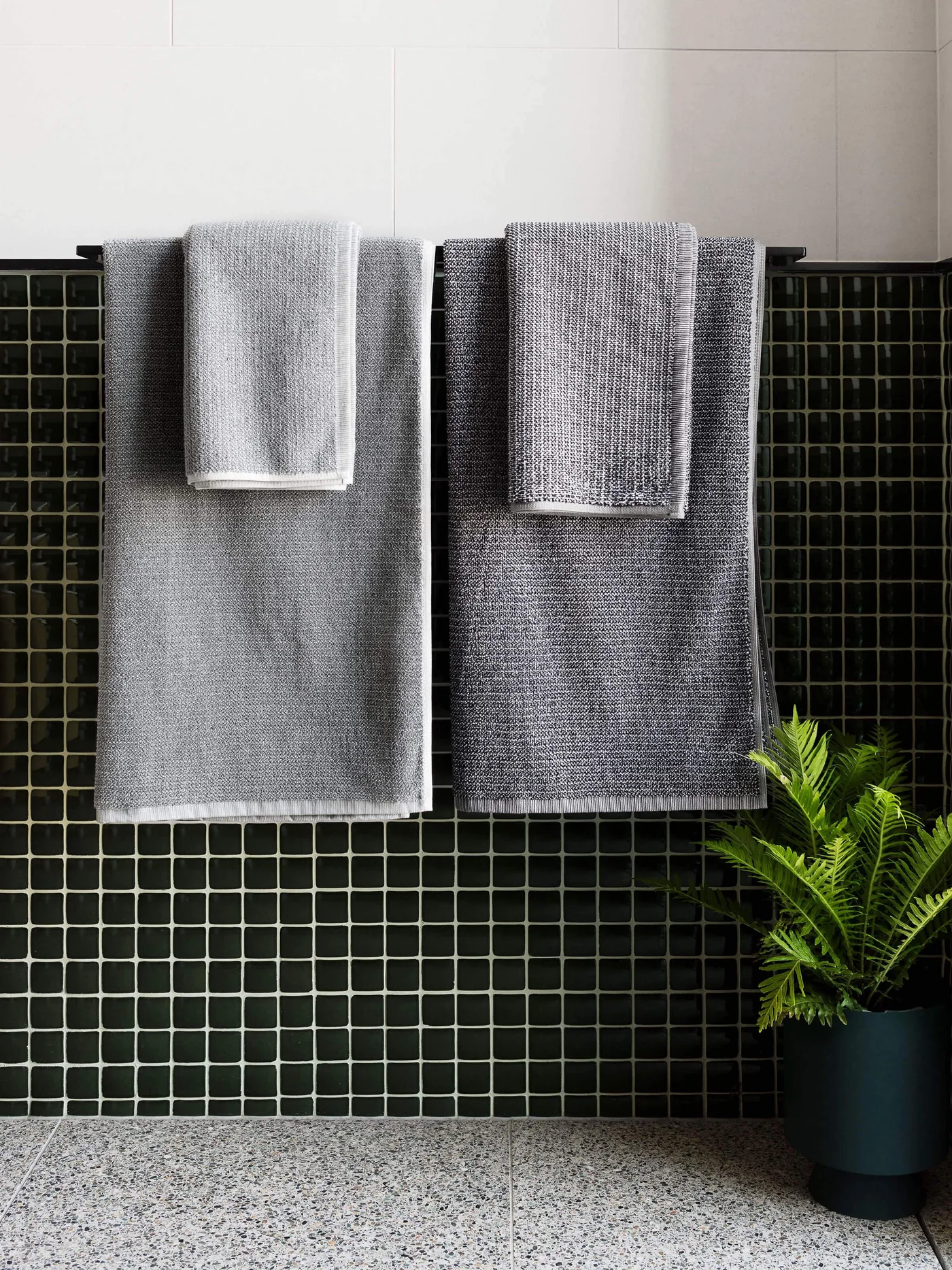 Tweed Grey Hand Towel