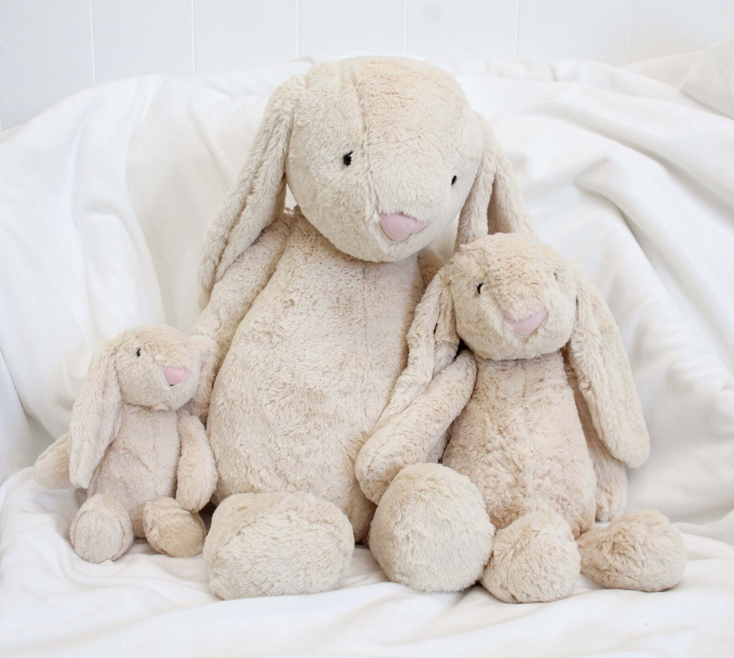 Large Plush Bunny - Beige