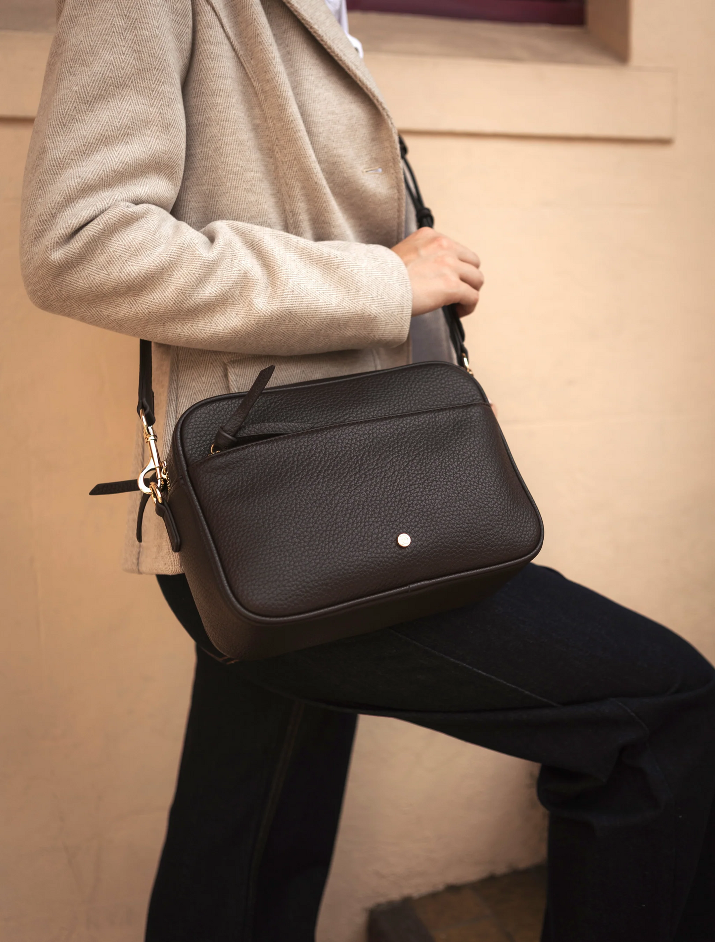 Leah Cross Body Bag - Chocolate