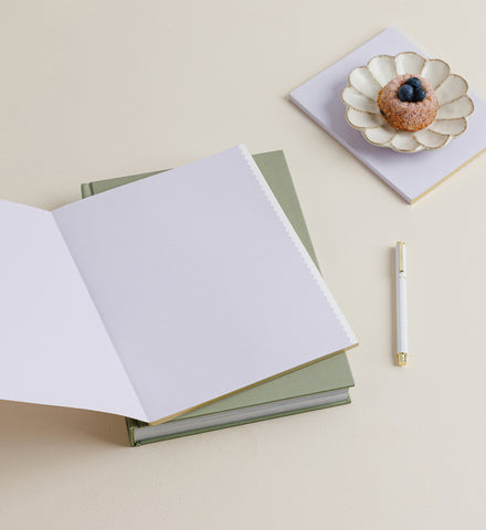 Grande Notebook - Lilac Gingham