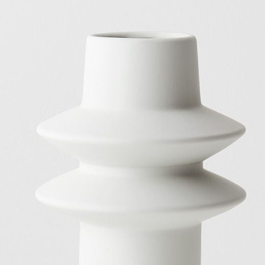 Tall Lucena Vase - White
