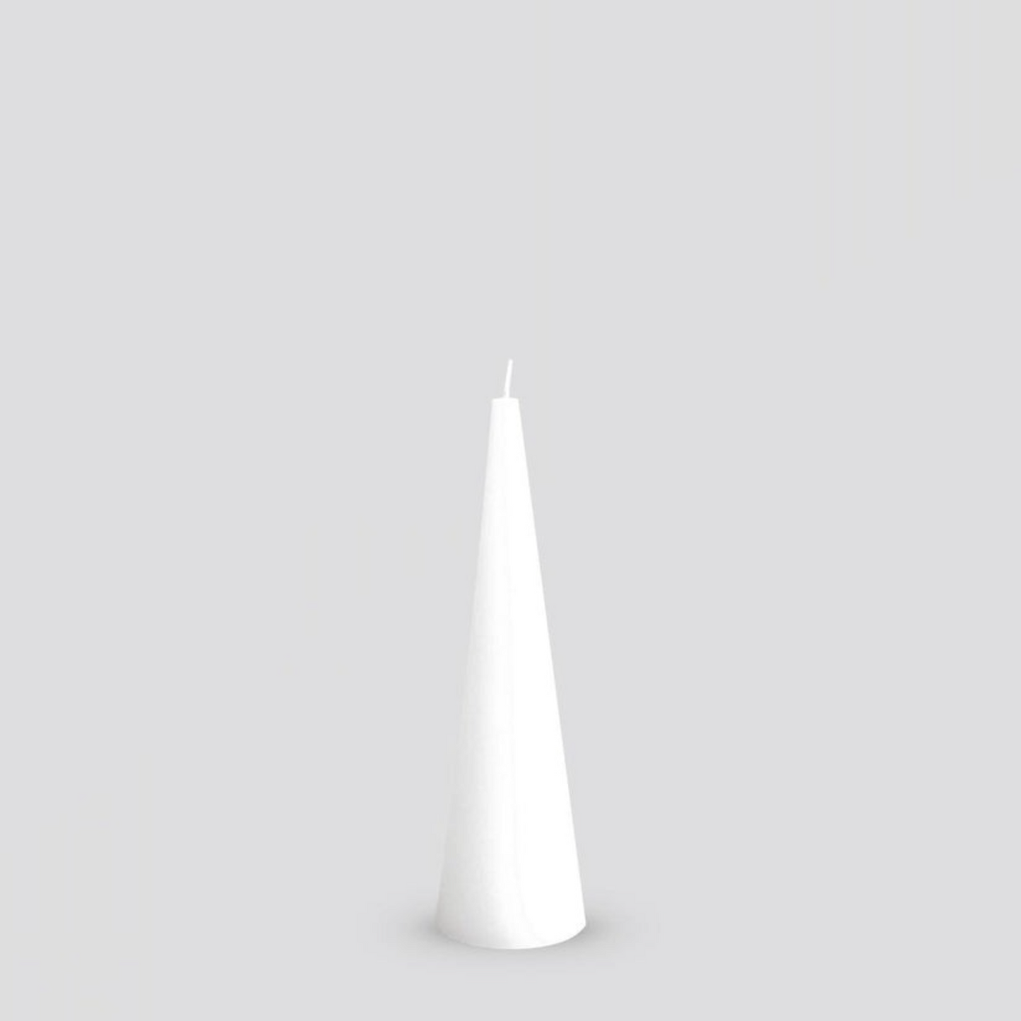 Cone Candle Medium - Pure White