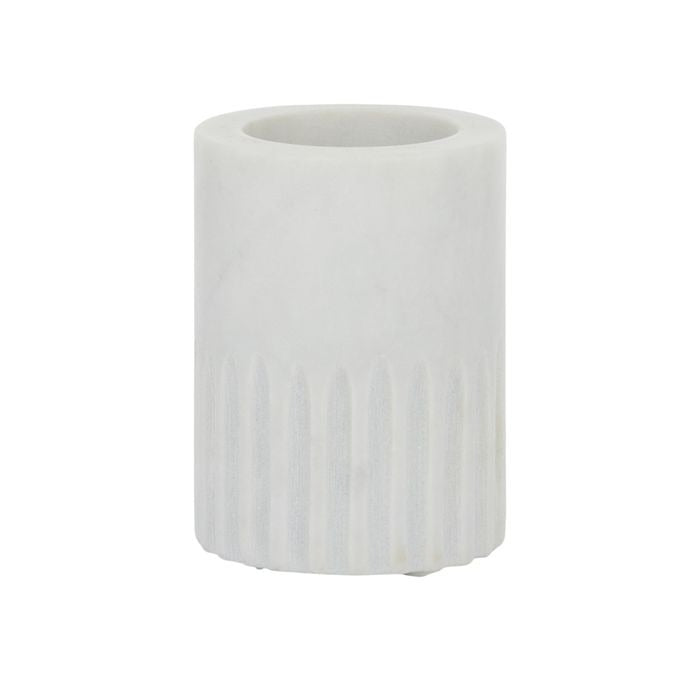 Mara Marble Tumbler - White
