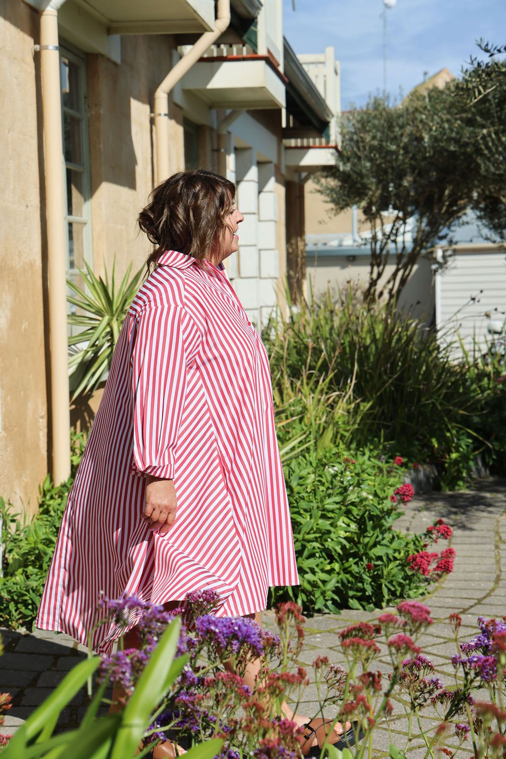 Margot Dress – Chilli Stripe