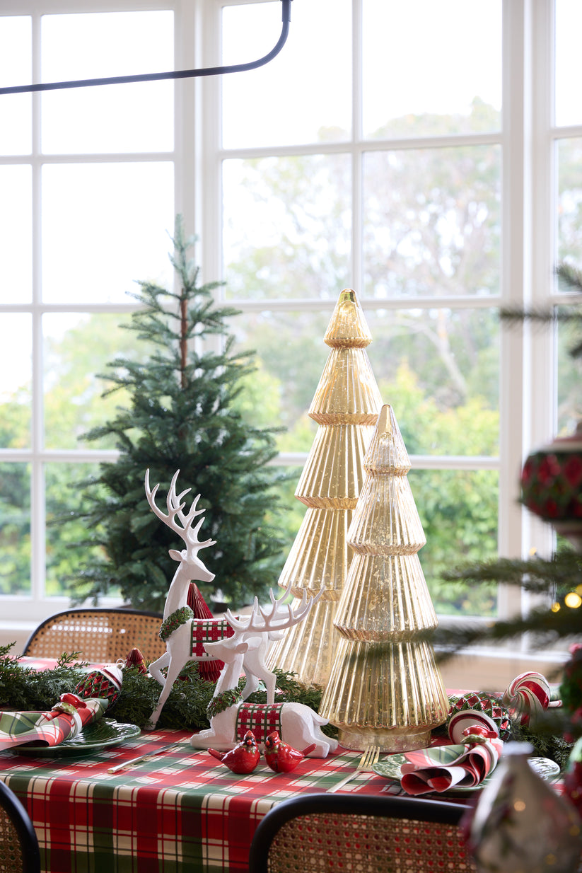 Minimal Tartan Reindeer - 27cm