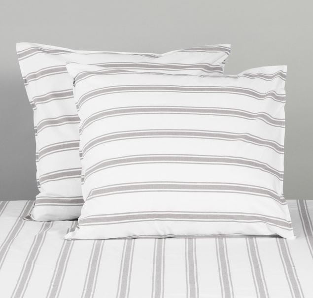 Modella European Pillowcase Pair - Grey