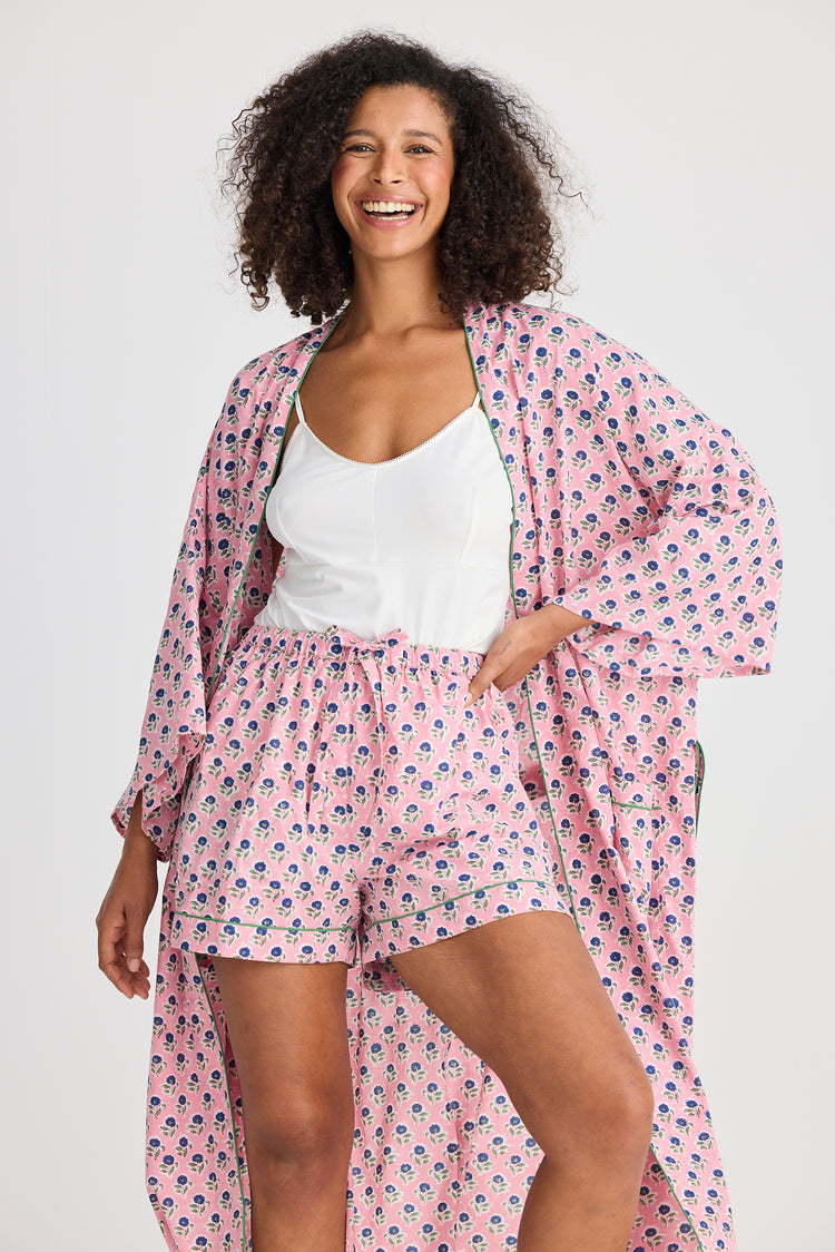 Namaste Robe - Ditsy Daisy Print