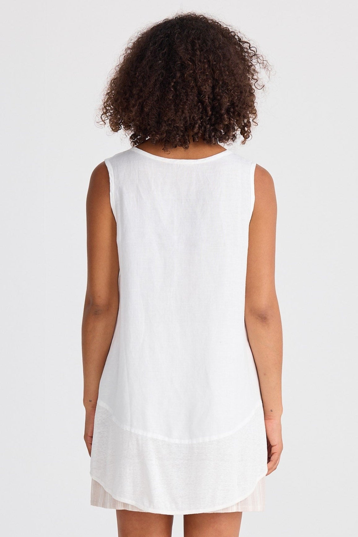 Nomad Knit Singlet - White