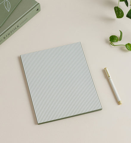 Grande Notebook - Olive Stripe