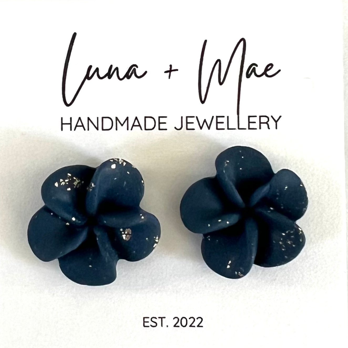 Polymer Clay Flower Stud Single - #6