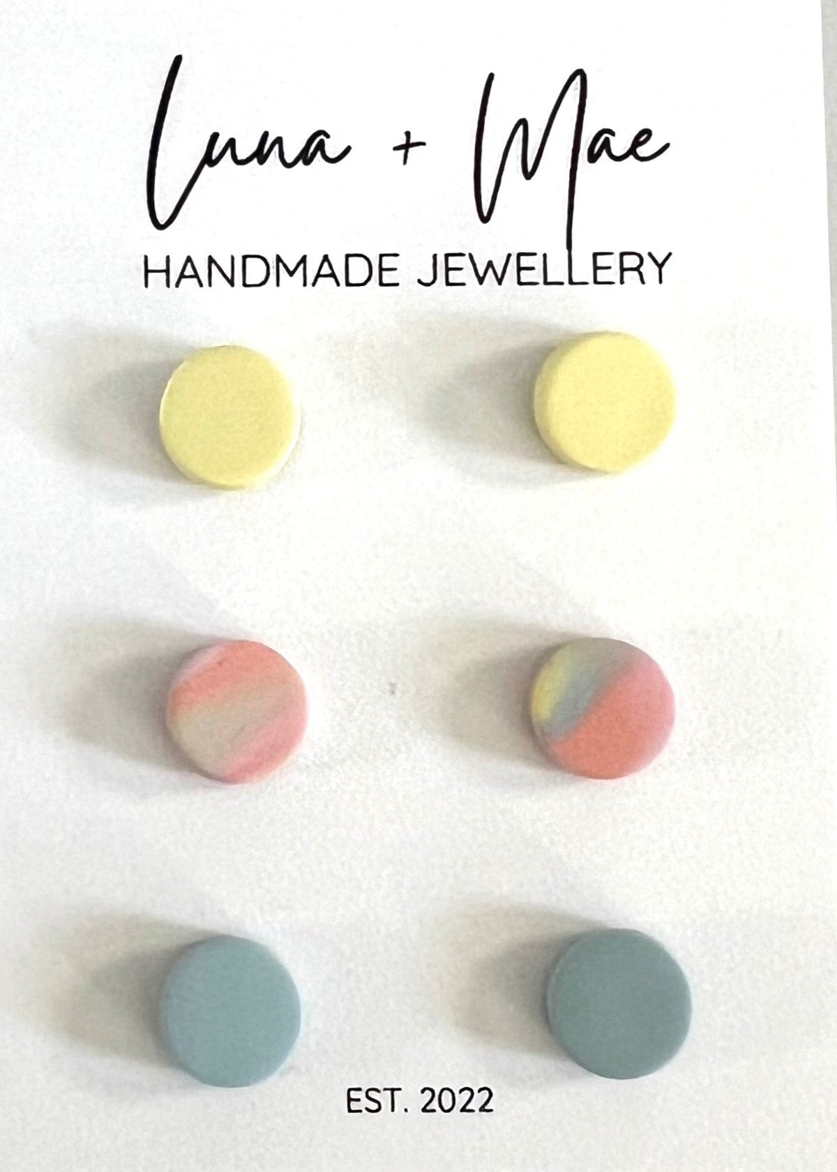 Polymer Clay Tiny Trio Stud Pack - #1