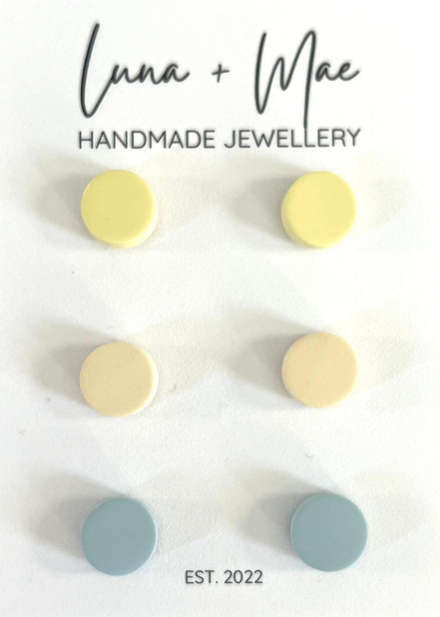 Polymer Clay Tiny Trio Stud Pack - #2