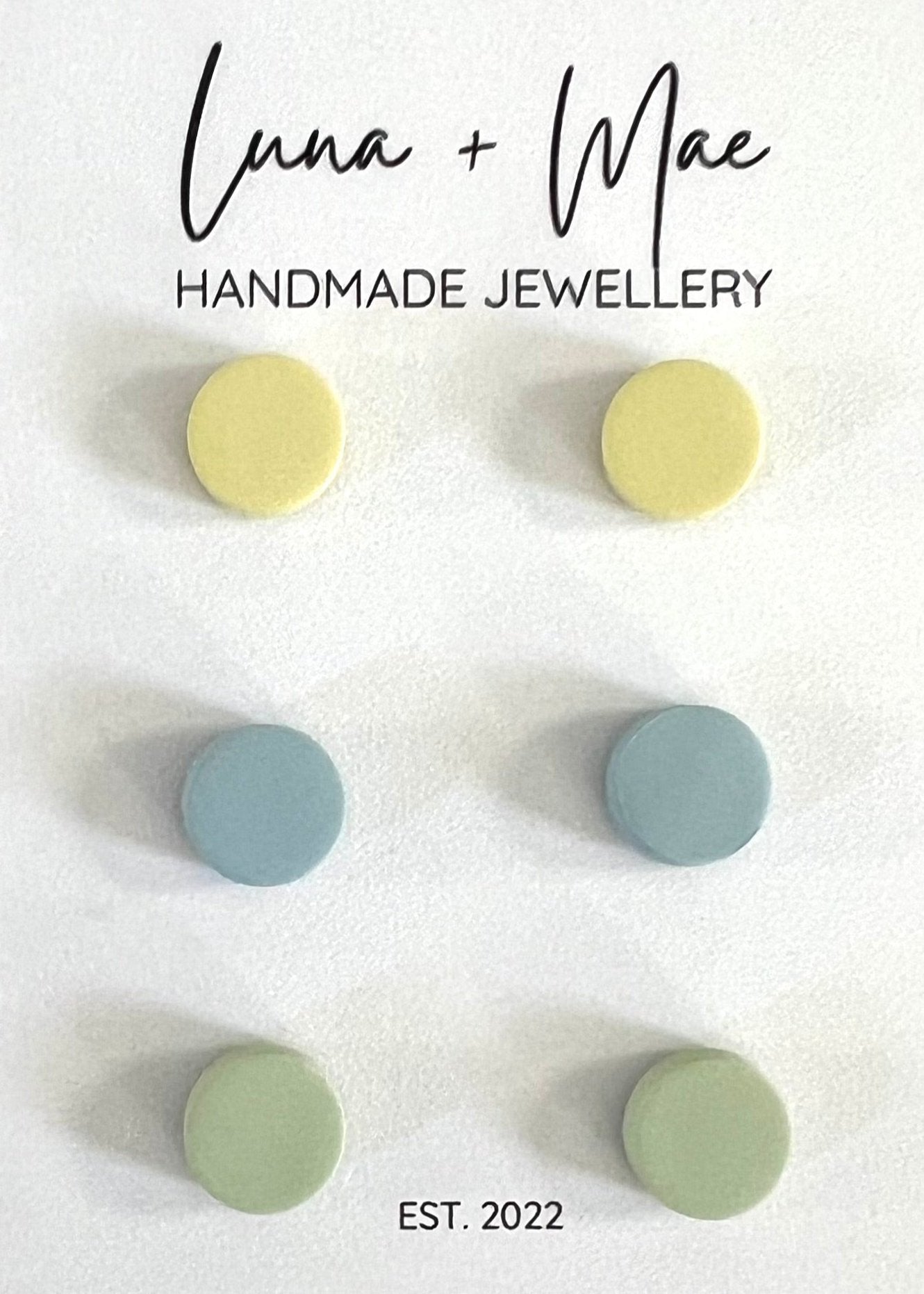 Polymer Clay Tiny Trio Stud Pack - #3