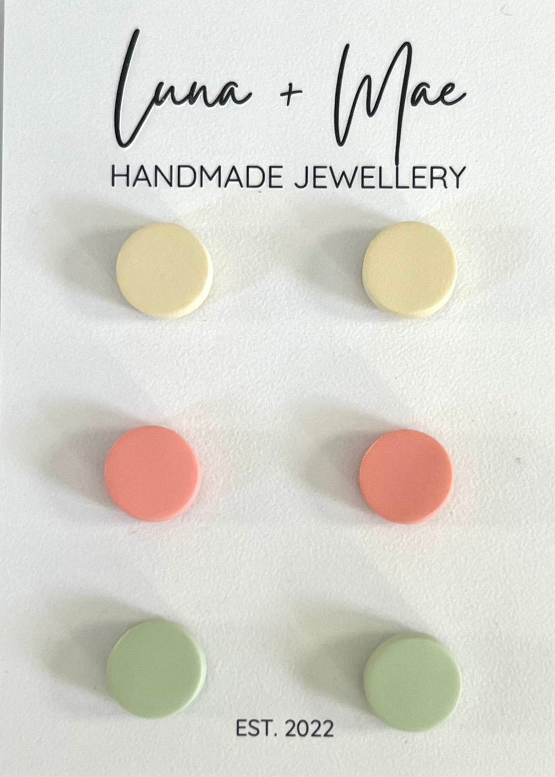 Polymer Clay Tiny Trio Stud Pack - #4